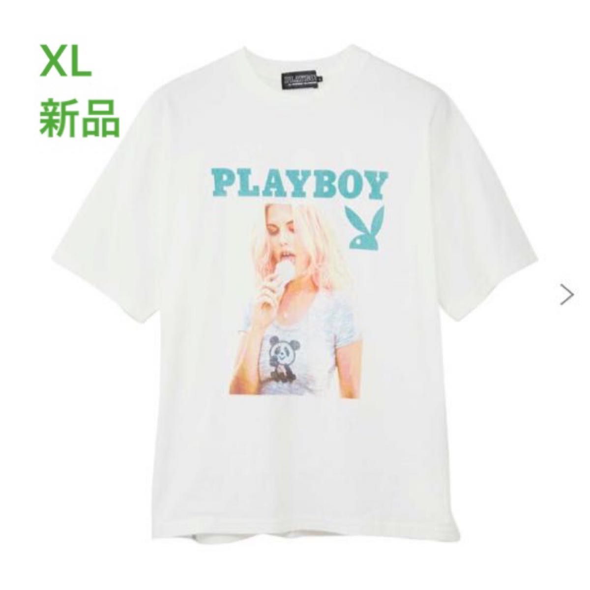 PLAYBOY/ASHLEY&PANDA Tシャツ ブラックXL 人気商品・ メンズ