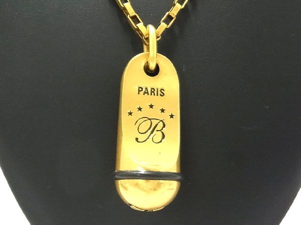 # ultimate beautiful goods # BALENCIAGA Balenciaga hotel necklace pendant accessory lady's gold group AK8536