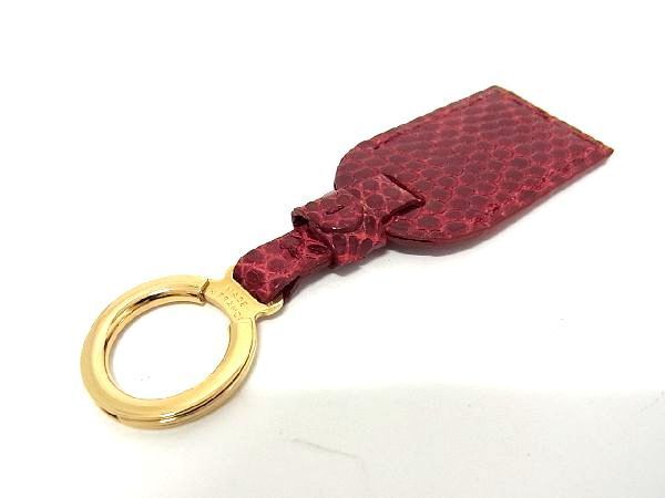 # finest quality # genuine article # new goods # unused # LOUIS VUITTON Louis Vuitton N90428porutokre Lizard key holder bag charm bordeaux series AK8233