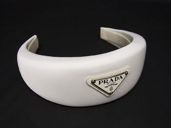 ヤフオク! - 1円 □美品□ PRADA プラダ ナイロン カチューシャ...