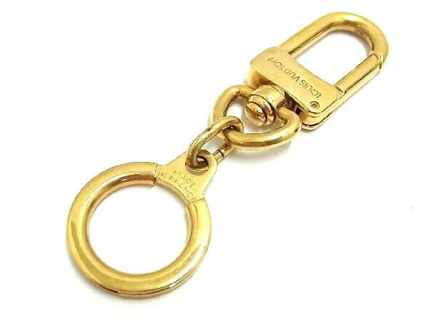 1 jpy # beautiful goods # LOUIS VUITTON Louis Vuitton M62694anokre key ring key holder charm men's lady's gold group AM2121