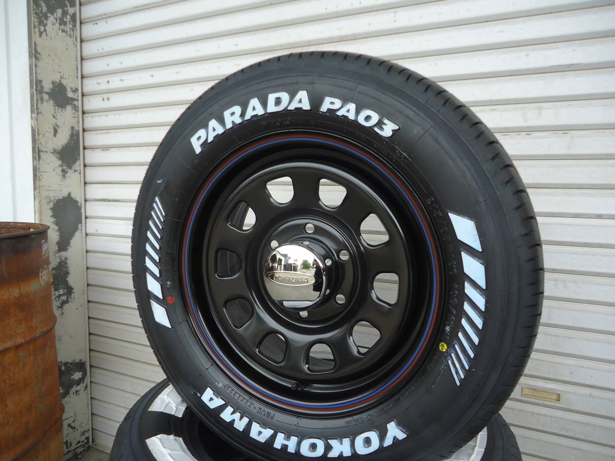 新品ヨコハマPARADA☆パラダ☆PA03☆215/65R16☆ホワイトレター☆新品デイトナ＜DAYTONA＞☆トヨタハイエース_画像7