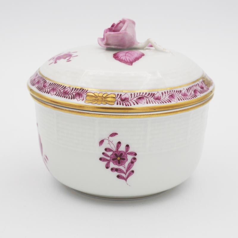 独特の素材 シュガーポット アポニーピンク ヘレンド Herend 薔薇 バラ