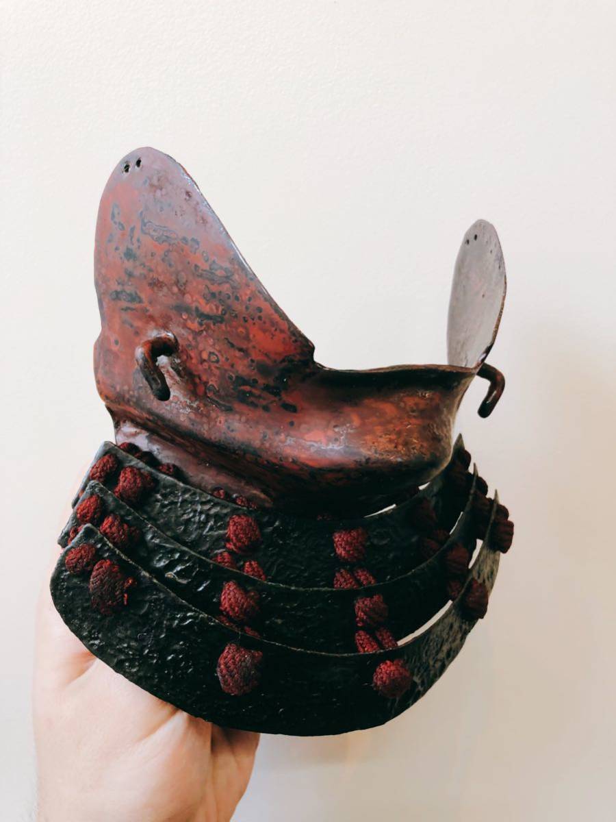 珍品】半 面頬 鎧 甲冑 侍 室町時代から江戸時代 珍品】半 面頬 鎧 甲冑 侍 室町時代から江戸時代