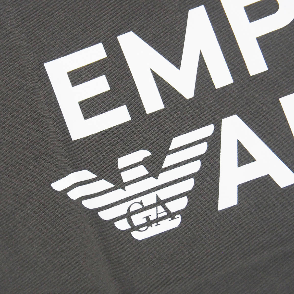 新品正規品 Emporio Armani エンポリオ アルマーニ SWIM 211831 3R479 クルーネック ブランド ロゴ Tシャツ ブラウン S_画像4
