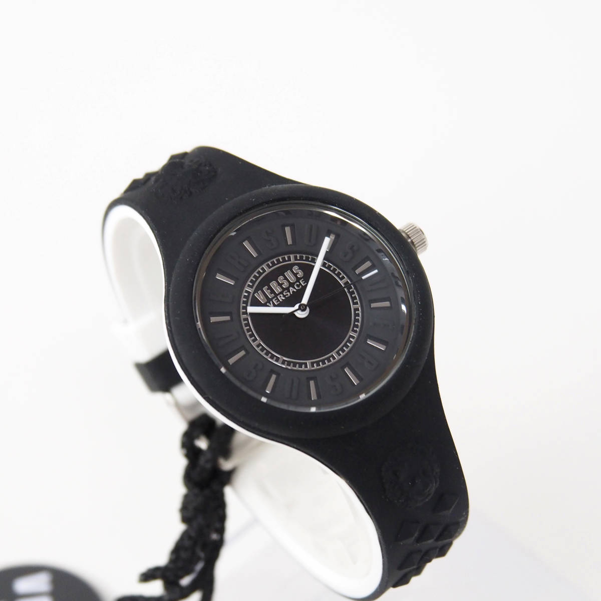 新品正規品 Versus Versace ヴェルサス ヴェルサーチ 39mm ラバー ベルト ユニセックス メンズ レディース 腕時計 専用ケース付