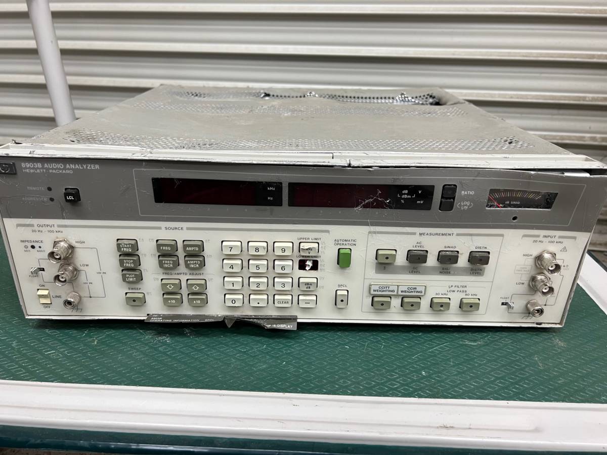 XMS 様用 hp 8903B 測定器 ヒューレットパッカード 未確認 Yahoo!オークション - HP 8903B オーディオアナライザ Audio