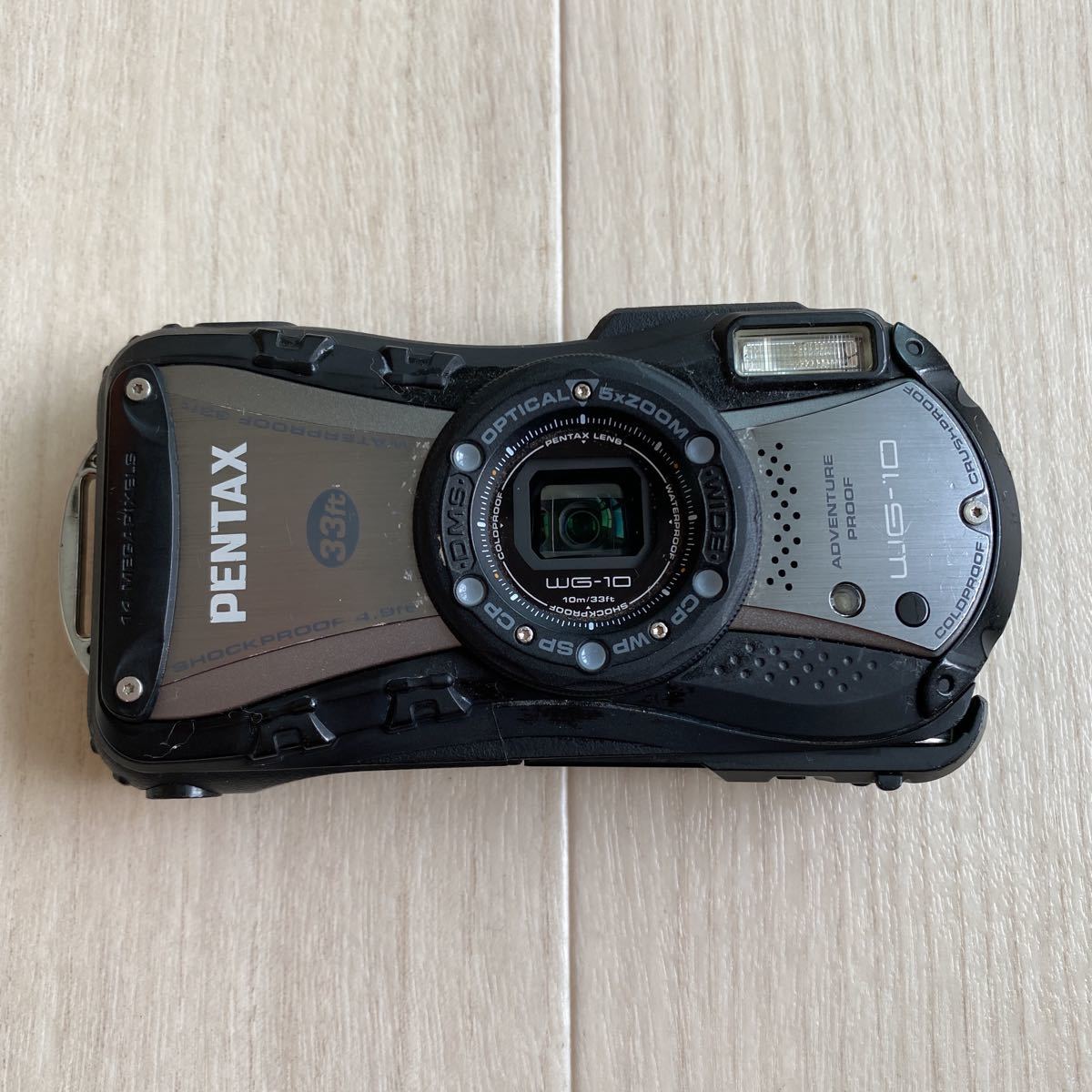 ●難あり PENTAX WG-10 ペンタックス デジタルカメラ デジカメ 防水 送料無料 D1963