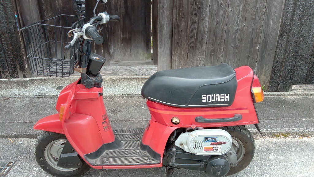 兵庫引取り歓迎】ホンダスカッシュ セル付き12Vレッド なぜかくるくる