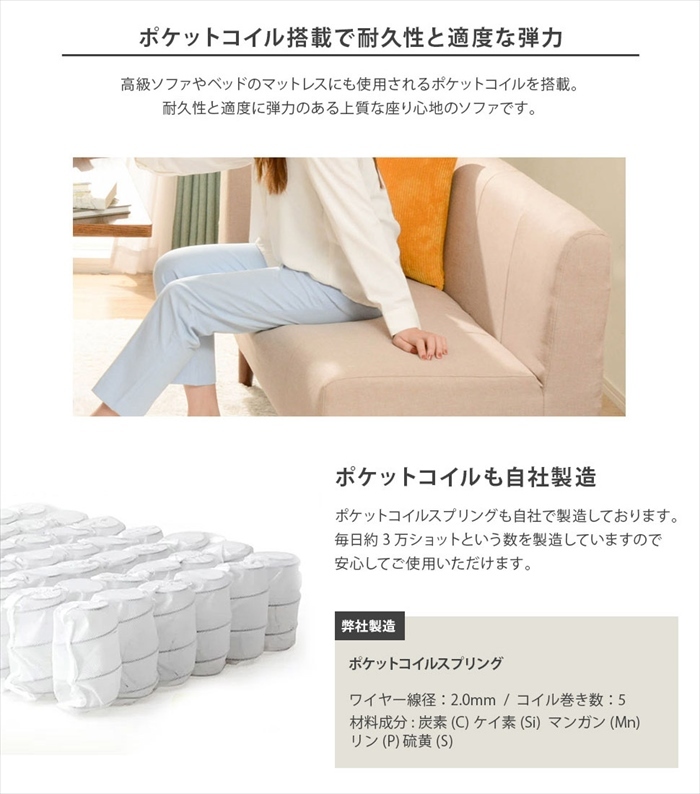 コーナーソファ 単品 左コーナー インディゴブルー 脚200mmNA コーナーソファ 単品 左コーナー インディゴブルー 脚200mmNA
