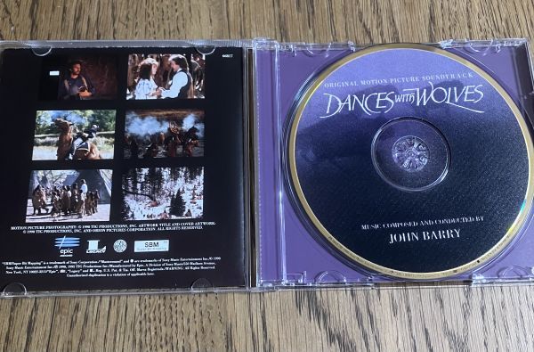 【サントラCD】ダンス・ウィズ・ウルブズ Collector's Edition, Special 24-Karat Gold Disc DANCES WITH WOLVES JOHN BARRY Remastered_画像3