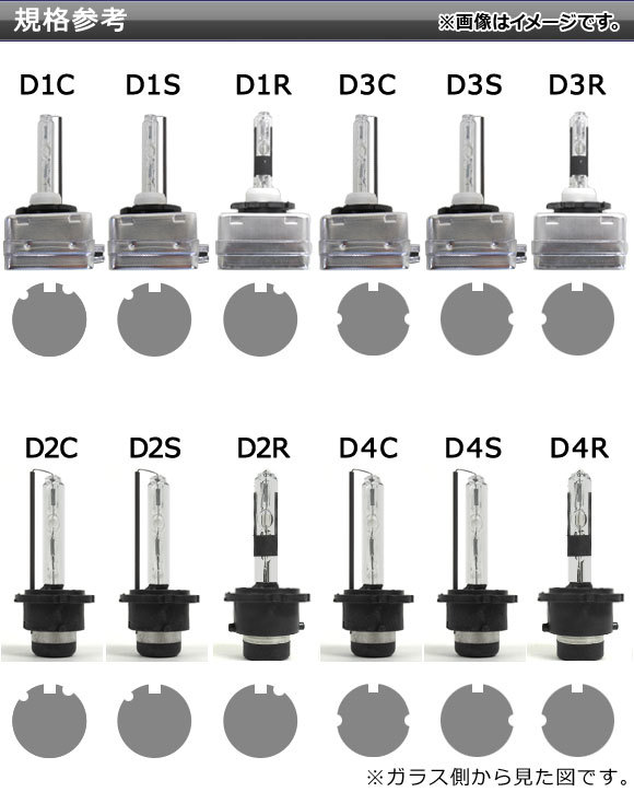 AP HIDバルブ/HIDバーナー バラスト付き 55W D1S HID化におススメのセット！ 選べる8ケルビン AP-HD105の画像3