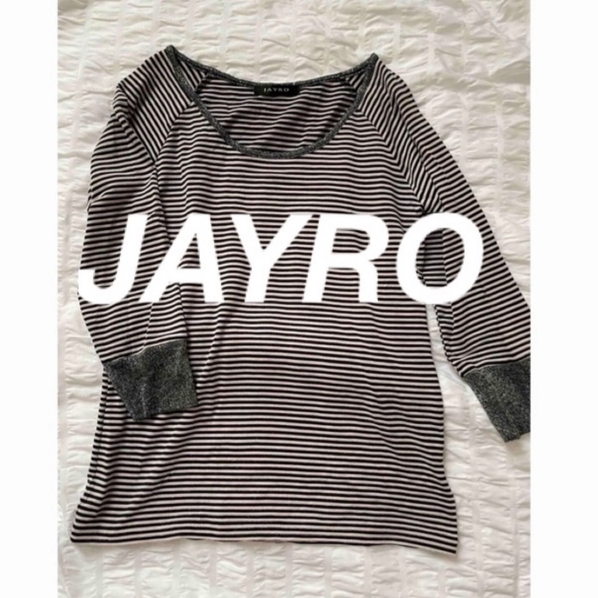 JAYRO【即納】ジャイロ 薄手 カットソー ７分袖 ボーダー Tシャツ 重ね着