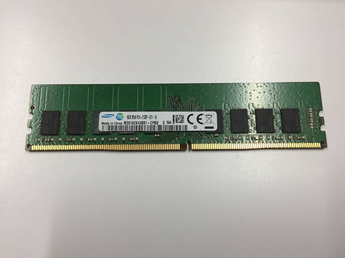 B2268)SAMSUNG 16GB 2Rx8 PC4-2133P 中古動作品＊サーバー用_画像1