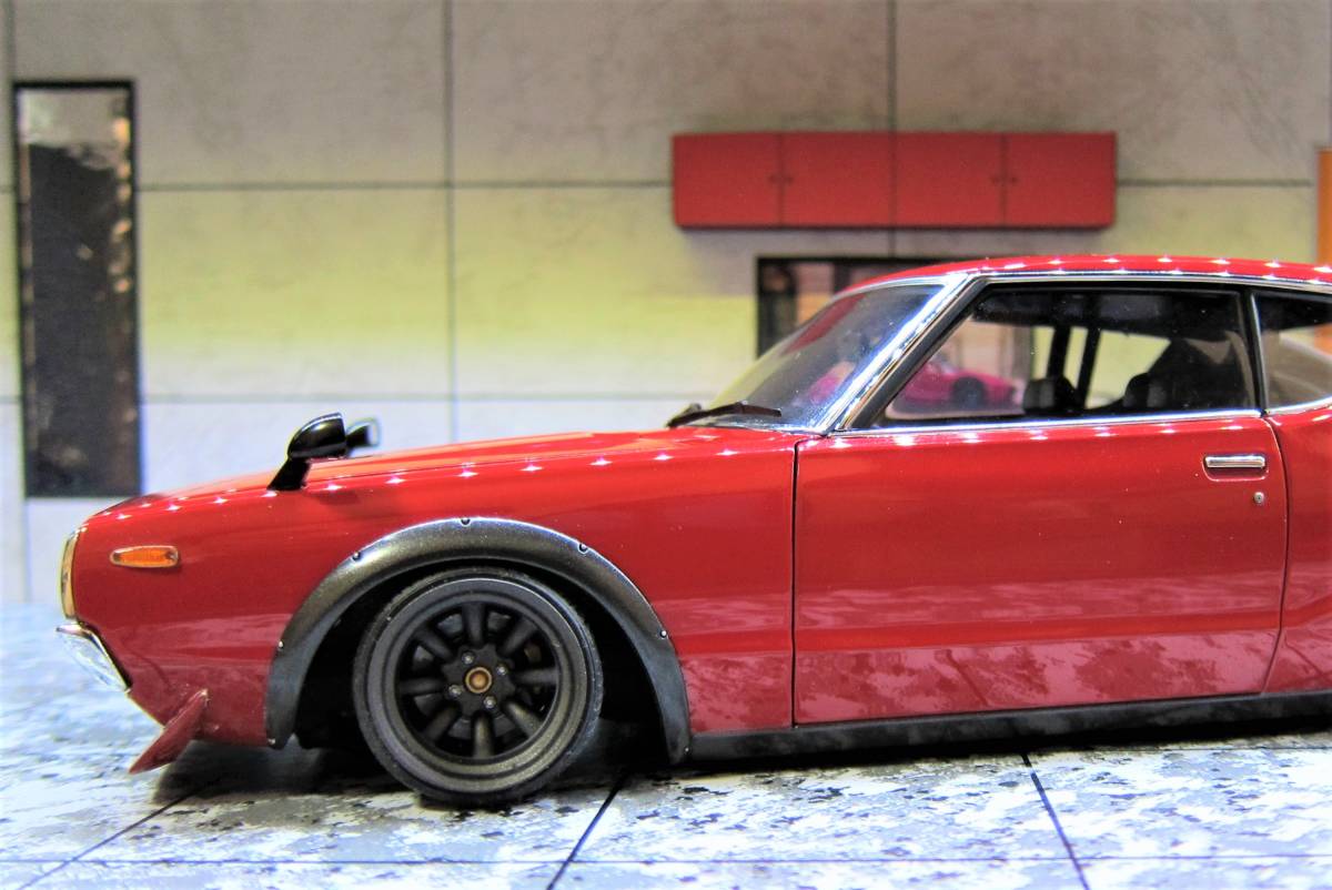 Aa 77473 1/18 ケンメリ GT-R カスタム 赤 KPGC110 GTR ハコスカ Aa 77473 1/18 ケンメリ GT-R カスタム 赤 KPGC110 GTR ハコスカ