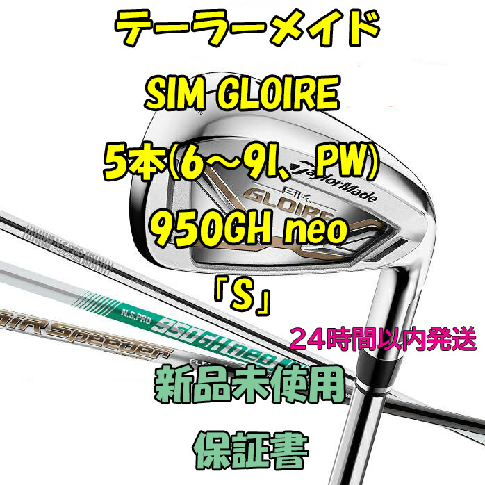 テーラーメイド シムグローレ アイアン5本(6~9I、PW) 950GH neo「S