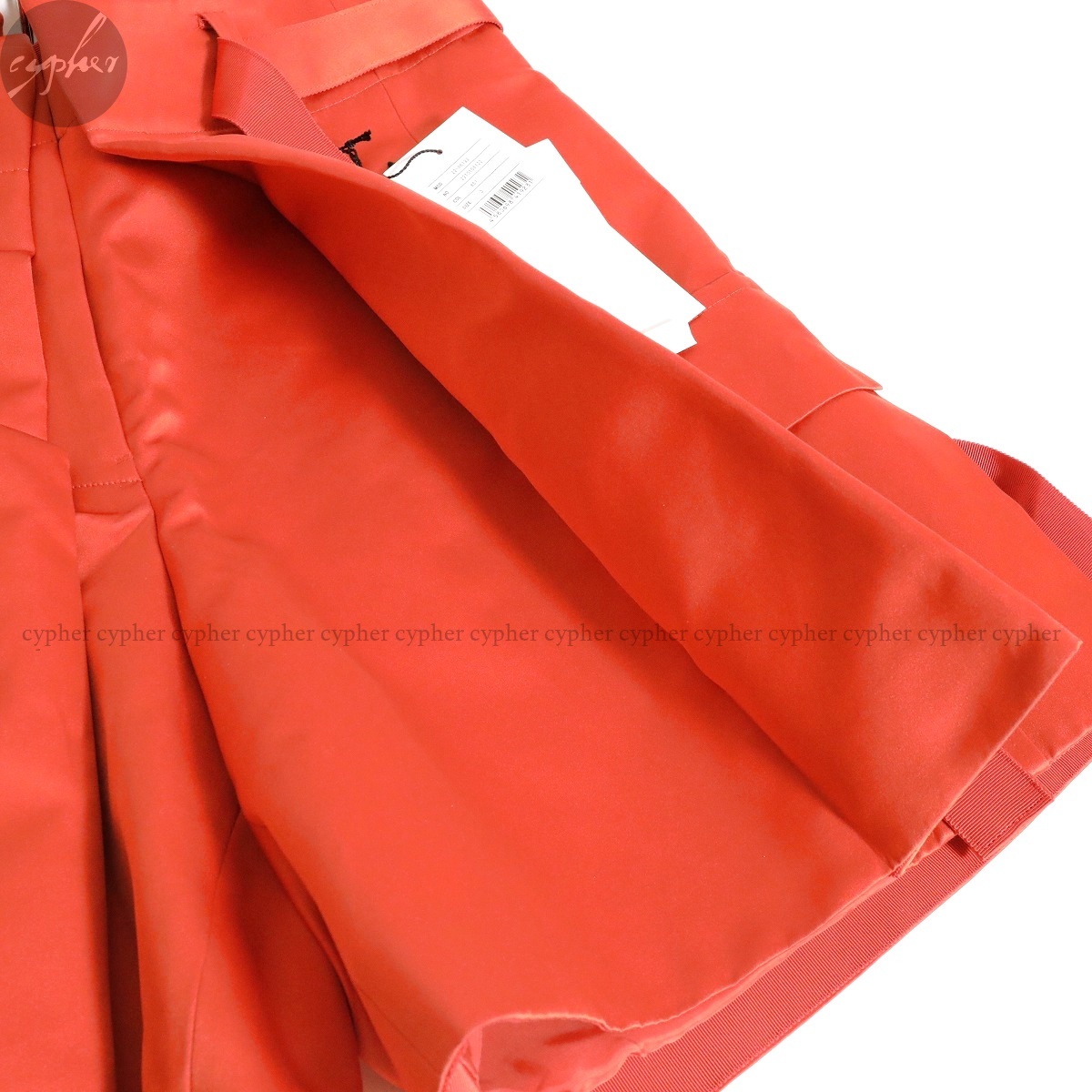 3 新品 22SS sacai サテン カーゴ ショーツ オレンジ サカイ ショート