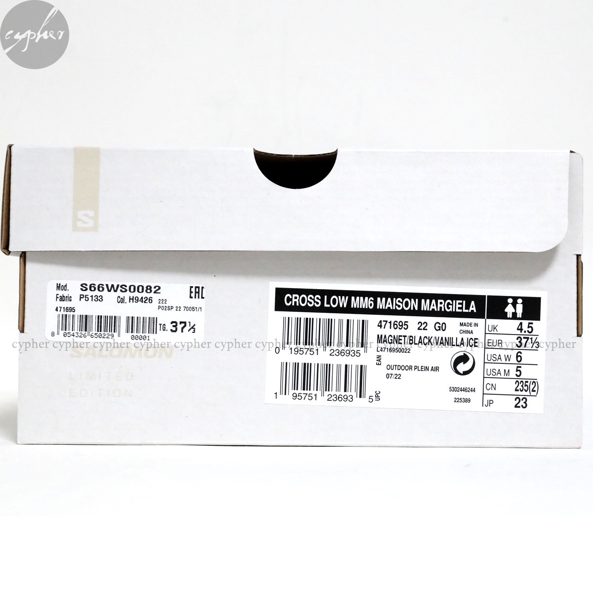 UK4.5 23cm 新品 22AW MM6 Maison Margiela SALOMON CROSS LOW