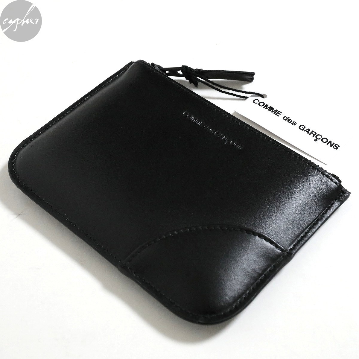  new goods Comme des Garcons wallet SA8100VB Berry black WALLET purse leather . inserting card inserting change purse . coin case pouch black 