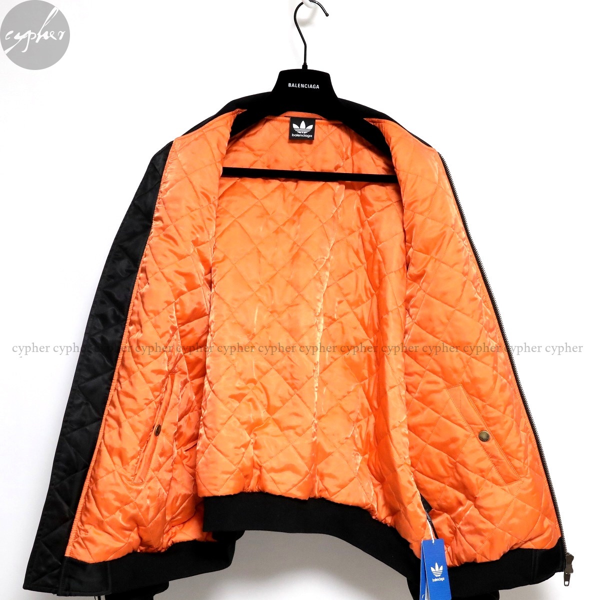 44 新品 23SS BALENCIAGA adidas ボンバー ジャケット ブラック 44 新品 23SS BALENCIAGA adidas ボンバー ジャケット ブラック