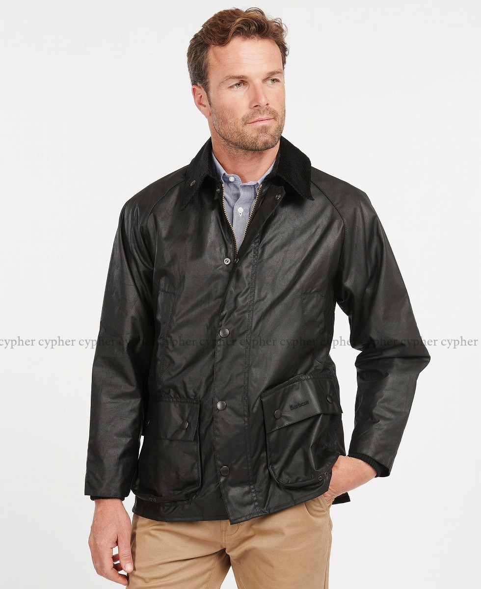 44 新品 英国製 BARBOUR BEDALE WAX JACKET 黒 バブアー ビデイル