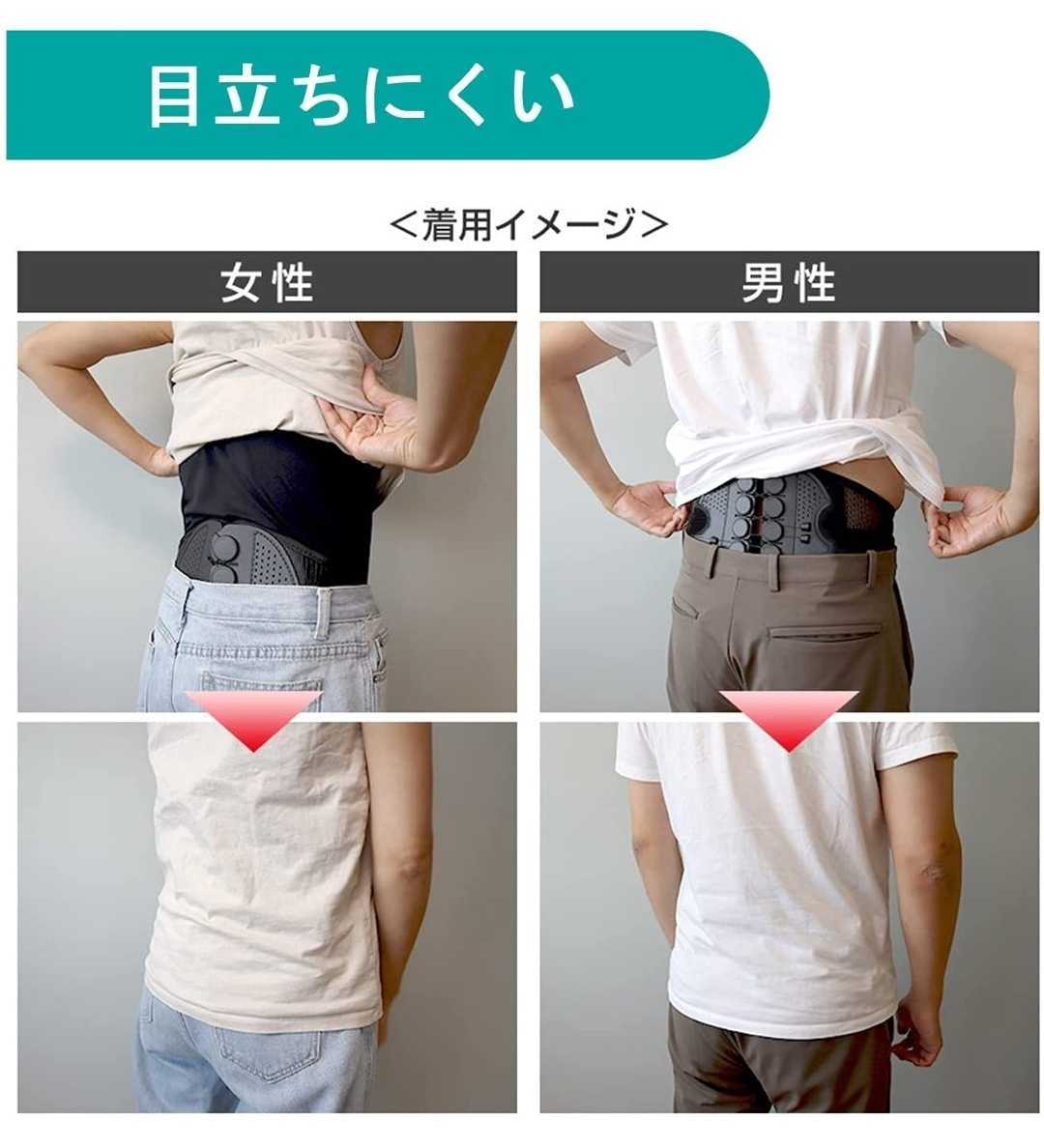 春のコレクション 腰痛コルセット 骨盤矯正 姿勢矯正 Lサイズ 男女兼用