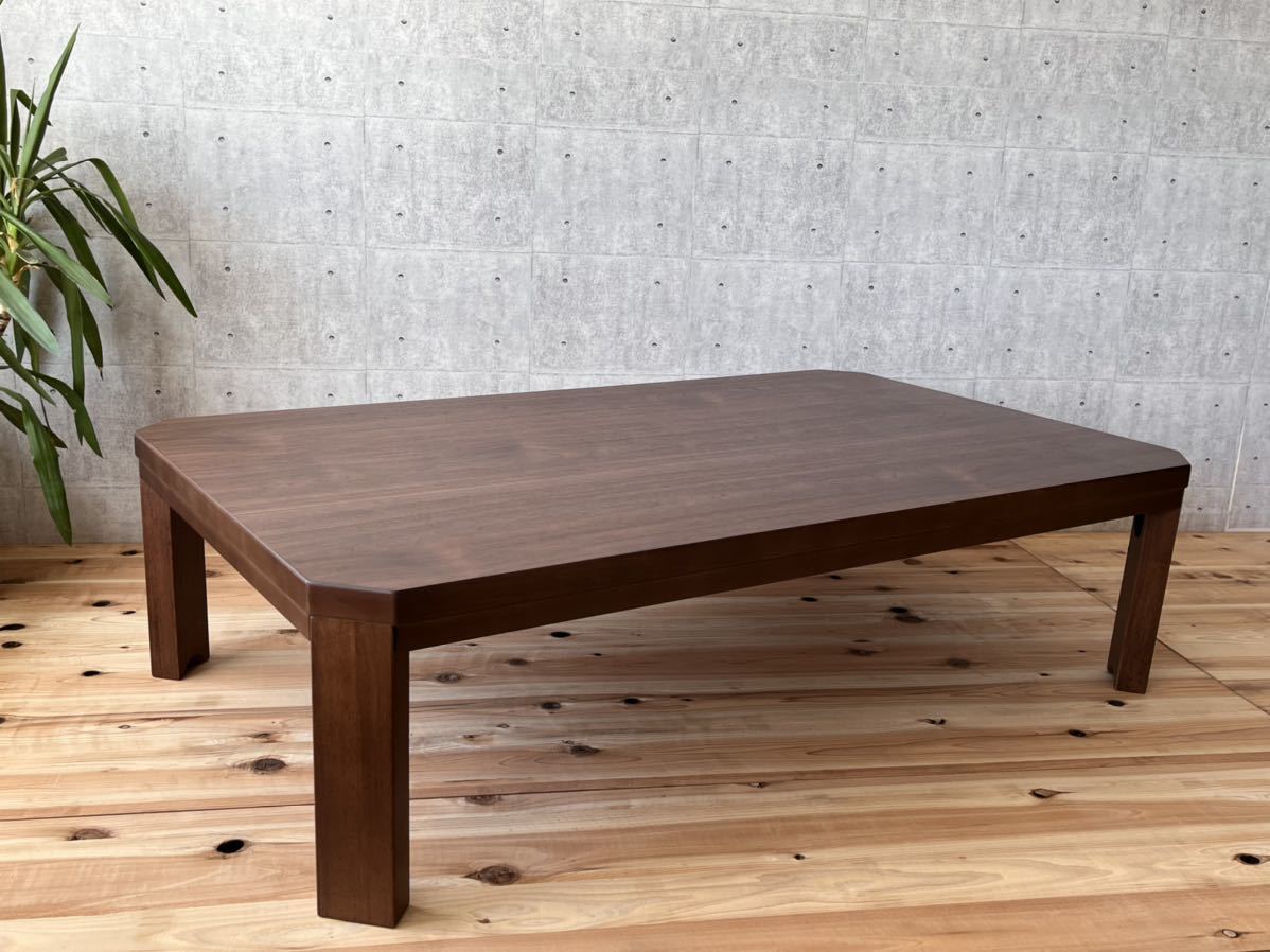  living table 120×75 new goods walnut .. board domestic production low table 