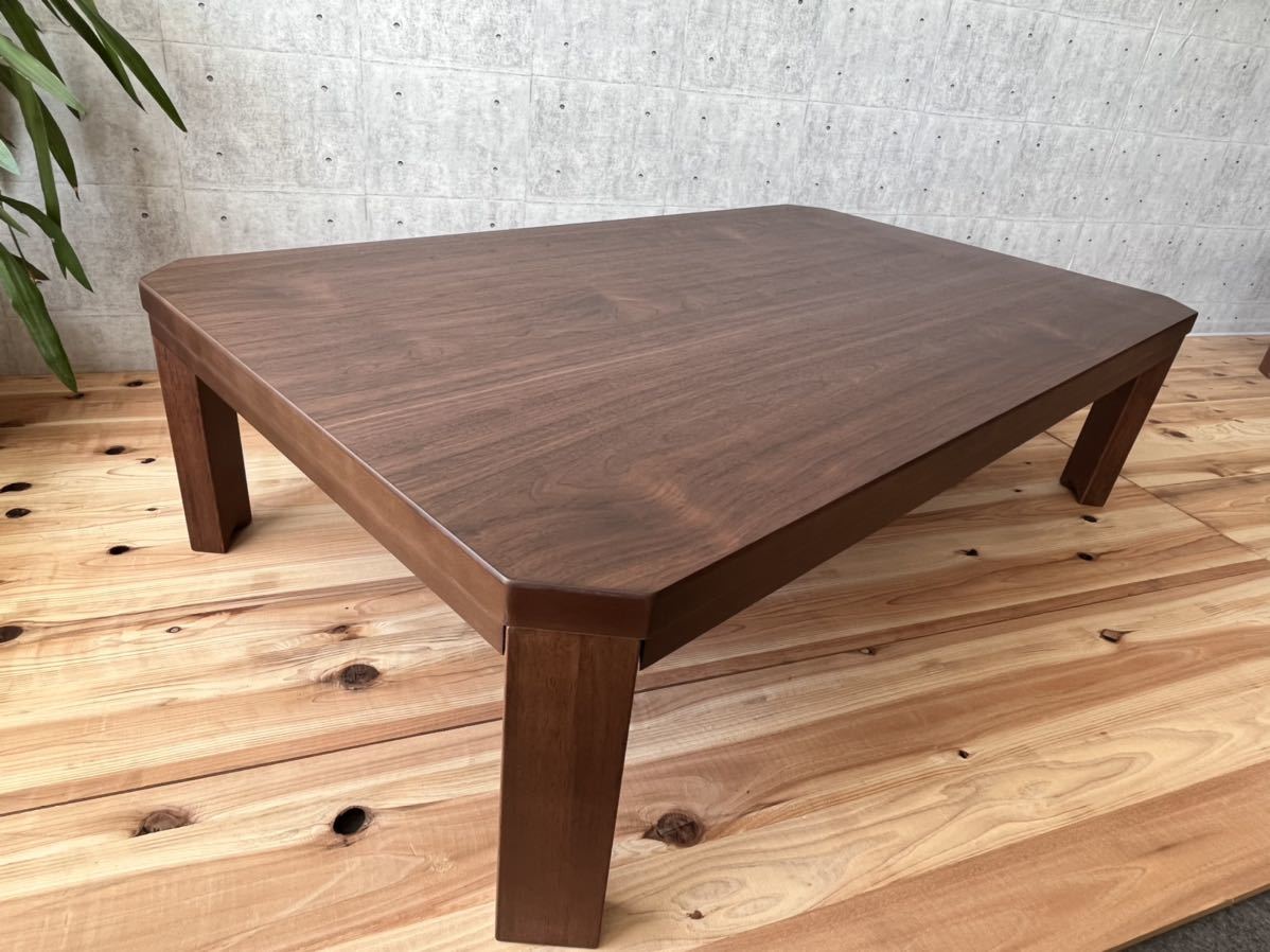  living table 120×75 new goods walnut .. board domestic production low table 