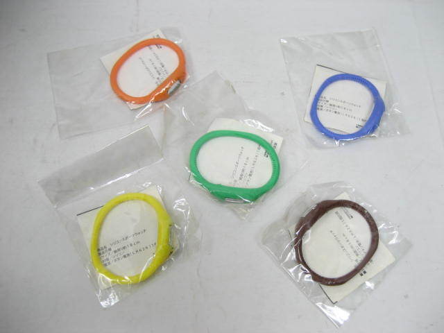 5 point set new goods unopened silicon sport watch wristwatch Raver bracele colorful Event fes Live 