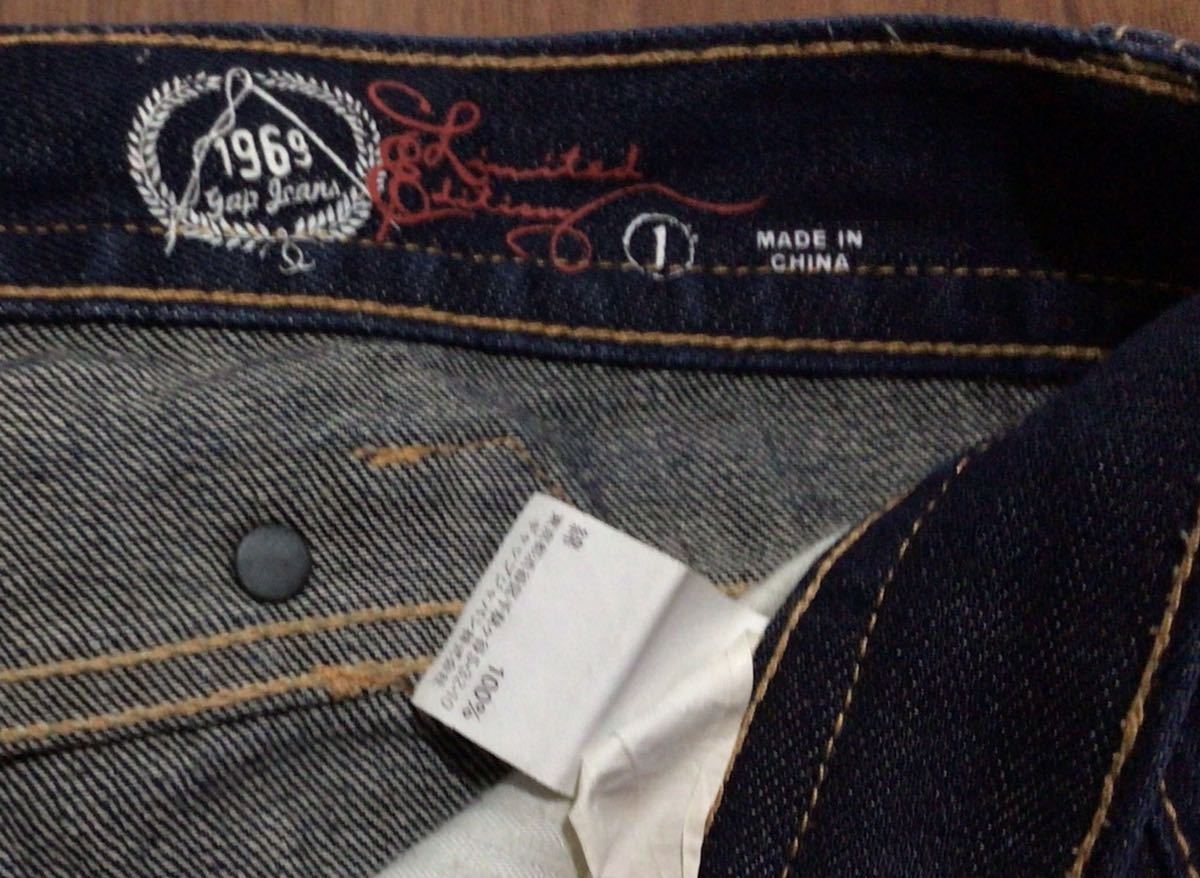 GAP 1969 デニム ハーフパンツ 1サイズ(76cm)★濃いめ ジーンズ 綿100%_画像3