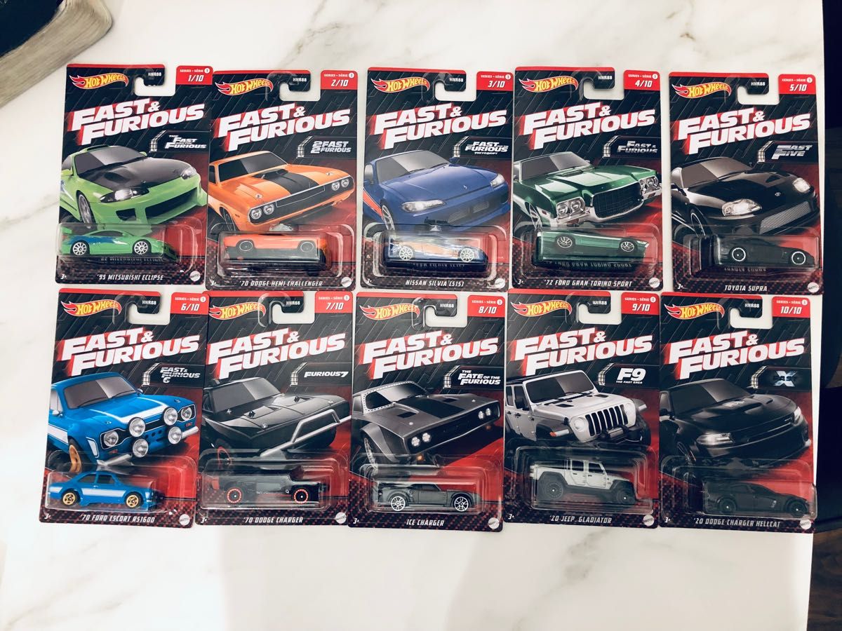 ホットウィール 新作 ワイルドスピード FAST&FURIOUS 全10種 ホットウィール 新作 ワイルドスピード FAST&FURIOUS 全10種