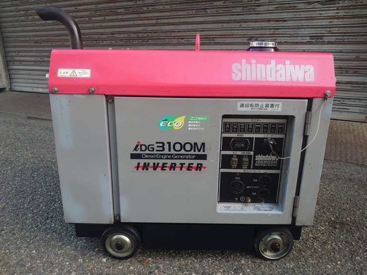 ( prompt decision ) Shindaiwa * generator * inverter * eko *iDG3100M*1357 hour * diesel 