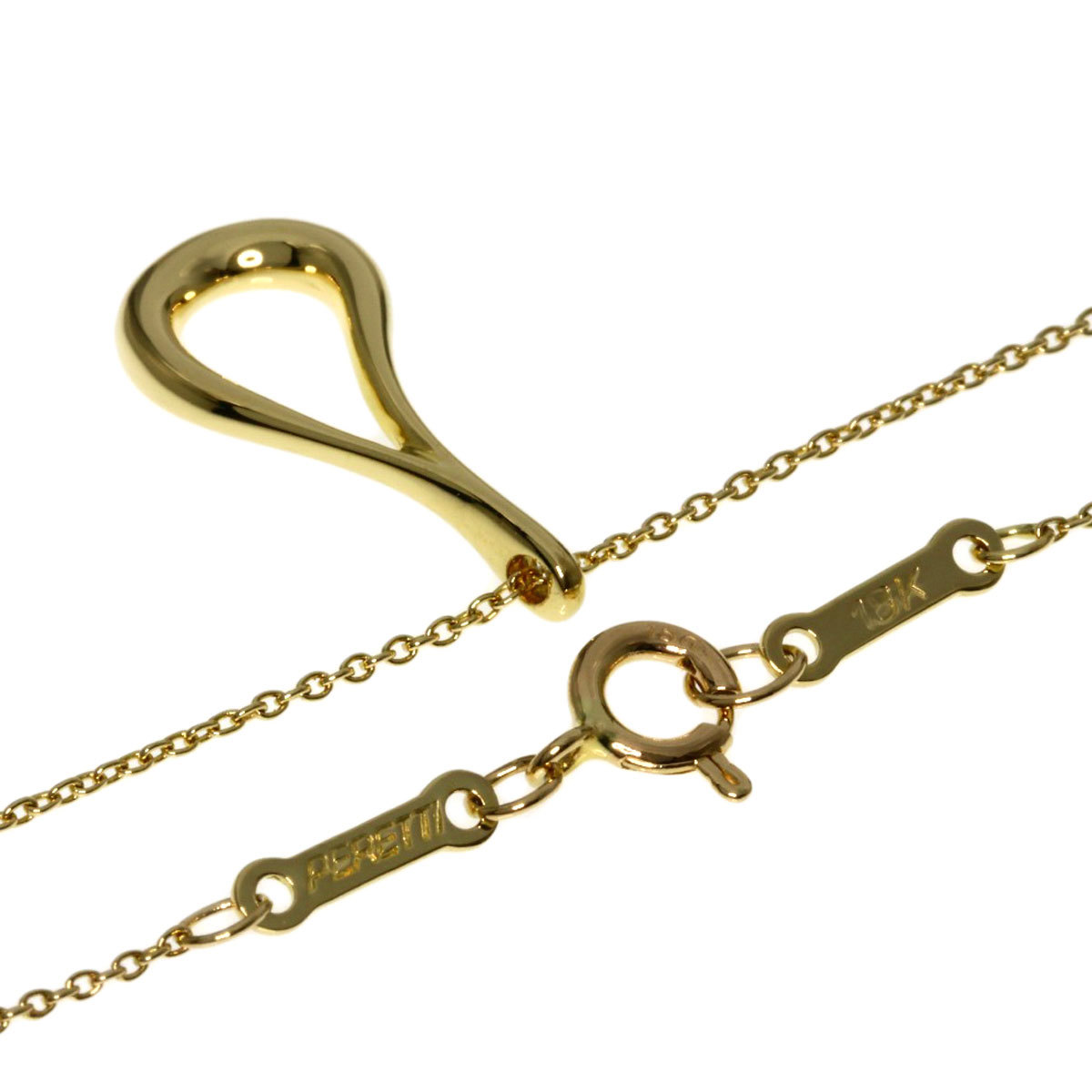 TIFFANY&Co. ティファニー オープン ティアドロップ ネックレス K18