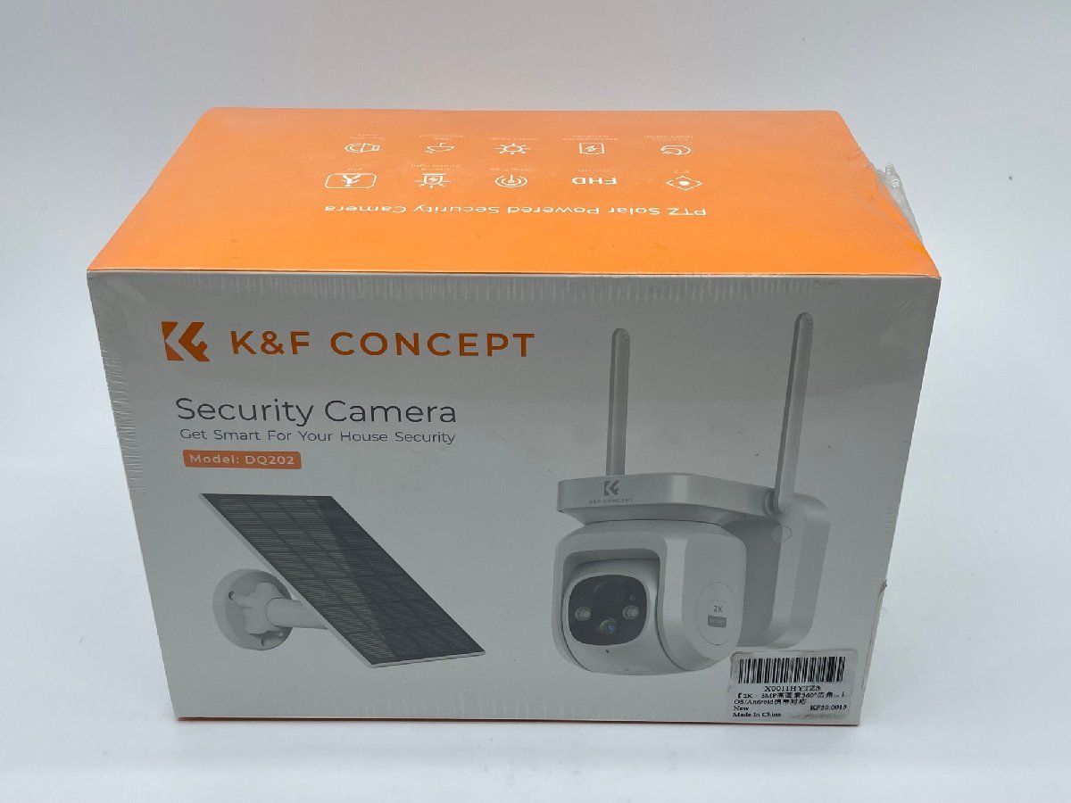 K&F CONCEPT 2K・3MP高画素360°広角カメラ 防犯カメラ セキュリティカメラ ソーラー DQ202 kf50.0015