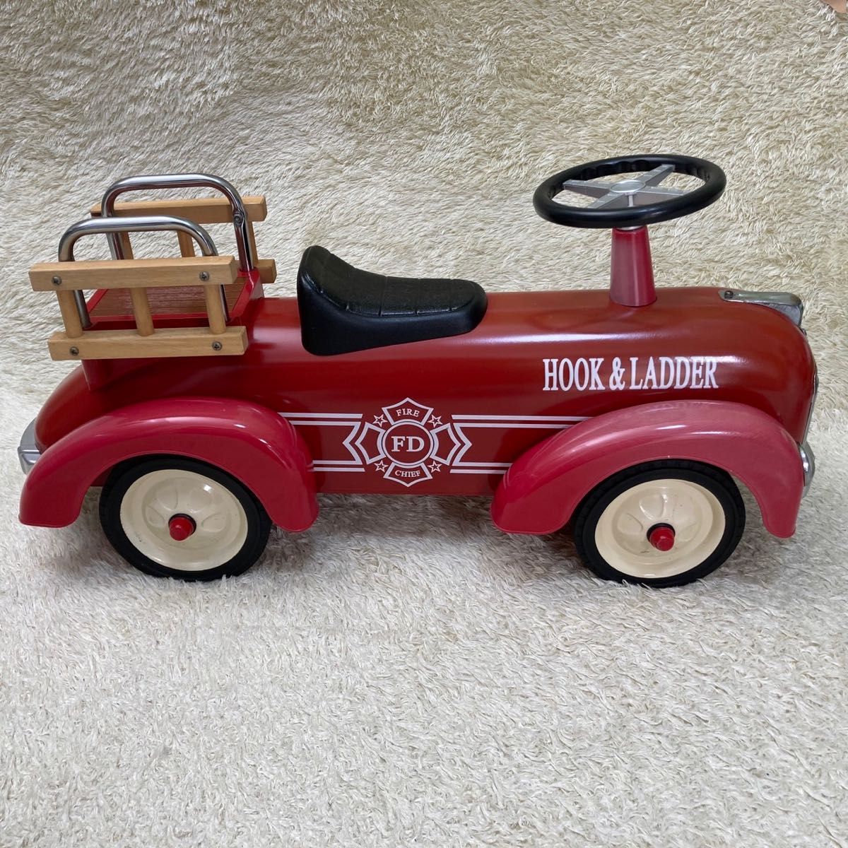 【希少】HOOK & LADDER アルタバーグ 消防車 キッズカー インテリア おもちゃ アメリカ レトロ