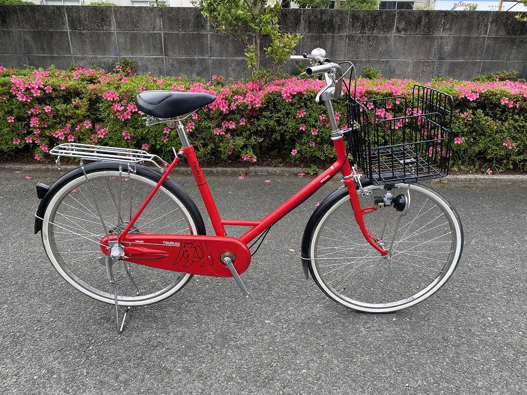 奇跡の未使用車☆光自転車 剣 TSURUGI 24型3段変速 赤系 婦人 奇跡の未使用車☆光自転車 剣 TSURUGI 24型3段変速 赤系 婦人