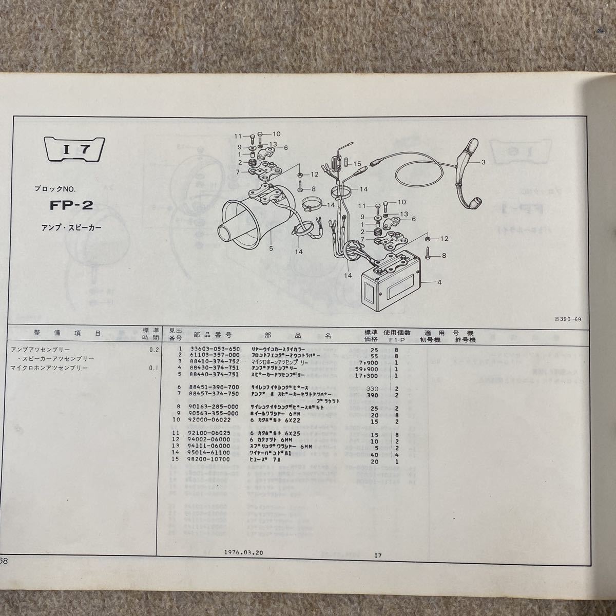 CB550F1-P パーツリスト 2版 白バイ ポリス - 通販 - www