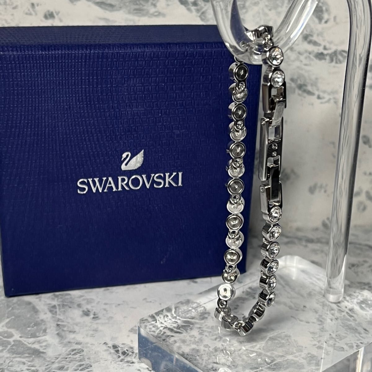 美品/SWAROVSKI/スワロフスキー /テニスブレスレット｜PayPayフリマ