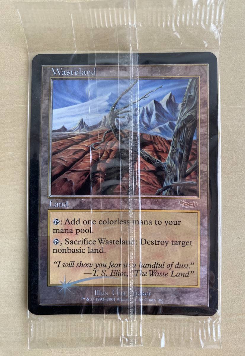 [褒賞プログラム] 不毛の大地/Wasteland Foil 未開封品1枚_画像1