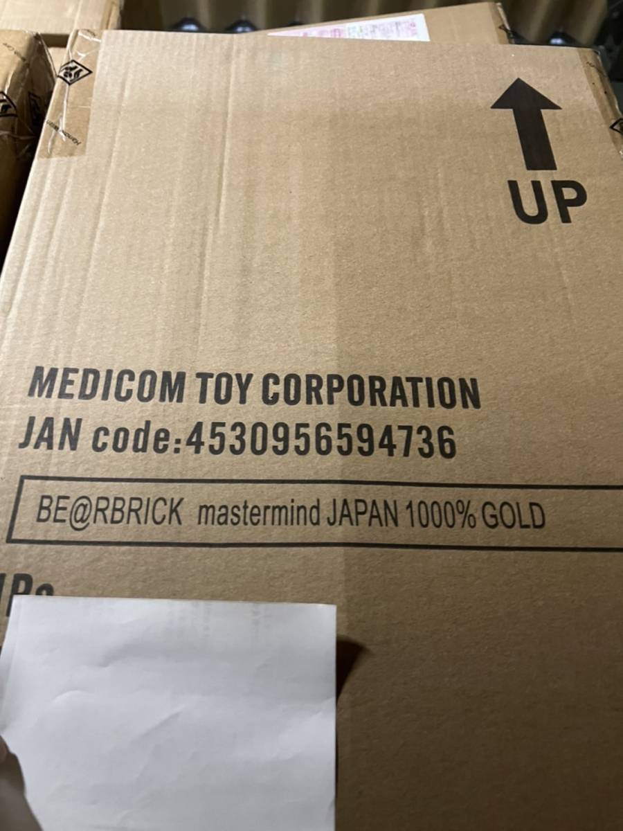 MEDICOM TOY BE@RBRICK mastermind JAPAN GOLD 1000% メディコムトイ