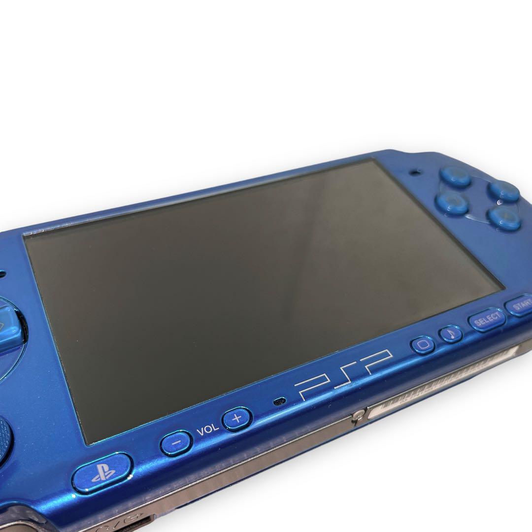 美品 PSP-3000 VB プレイステーションポータブル 本体 青 ブルー