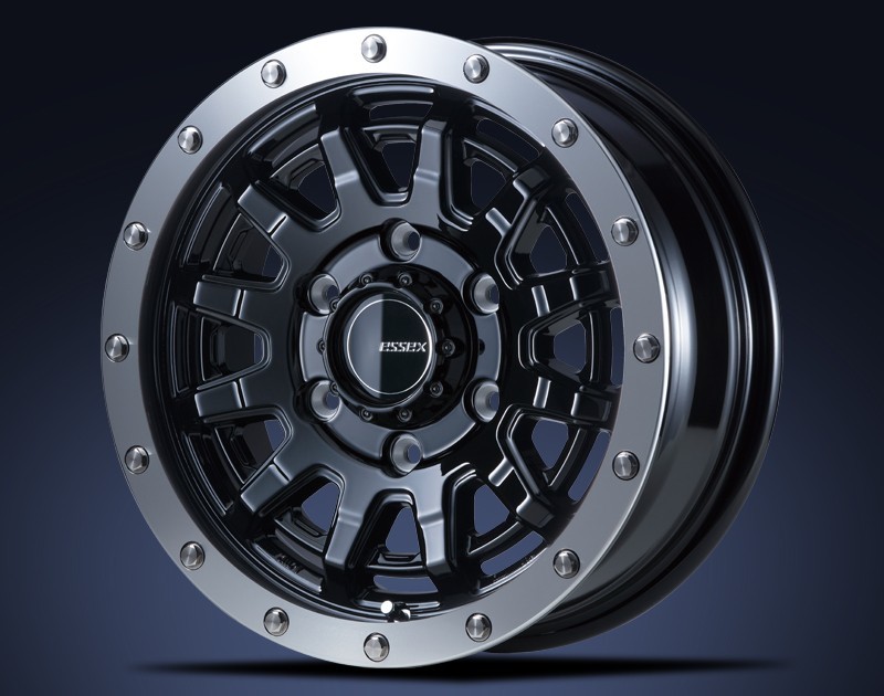 ハイエース エセックス EX-15 15x6.0 +33 6H-139.7 ブラック BF Goodrich KO2 215/75R15 200系 ESSEX タイヤ ホイール_画像1