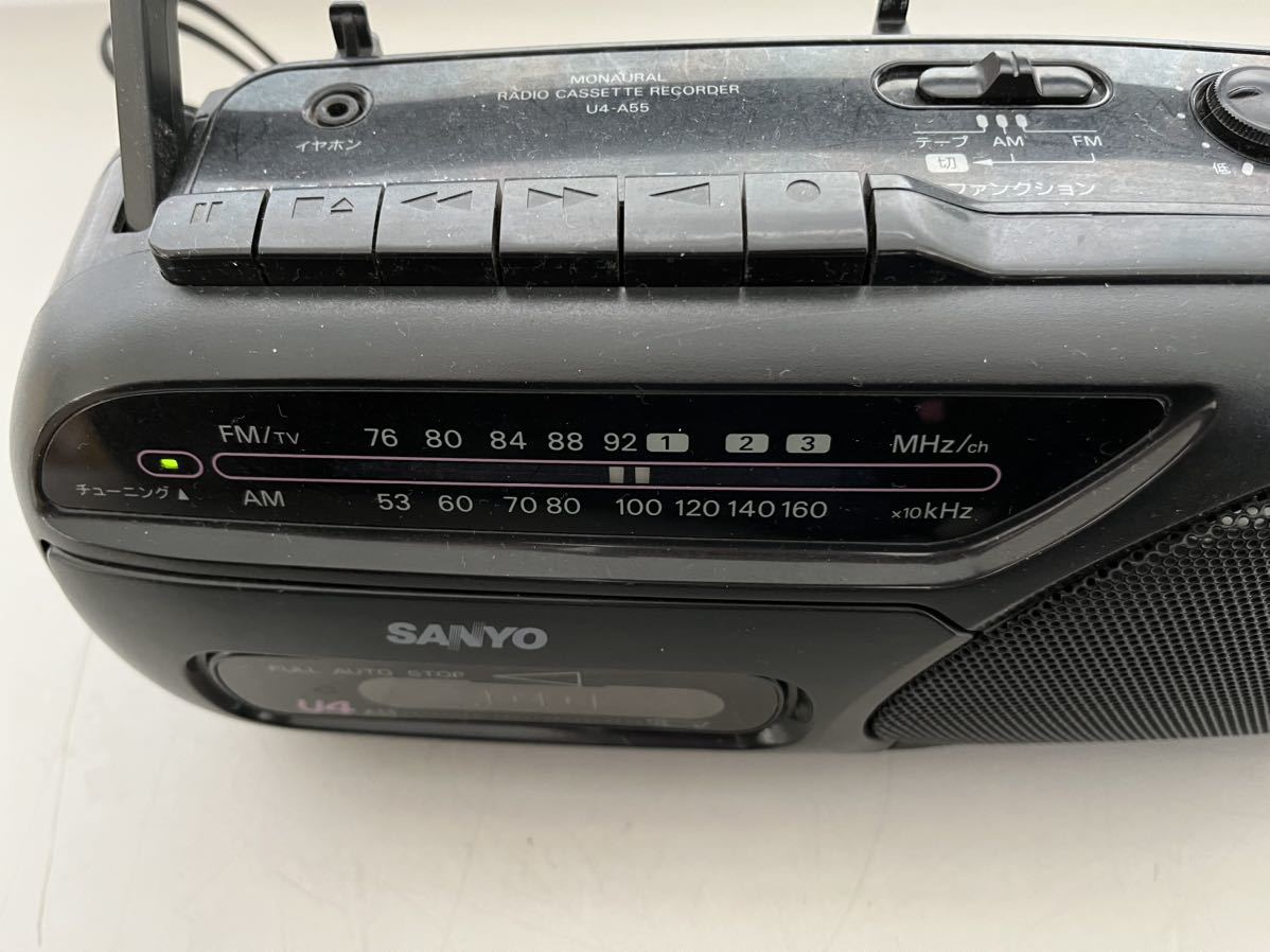 G051114 三洋 SANYO ラジカセ ラジオカセットレコーダー U4-A55の画像2