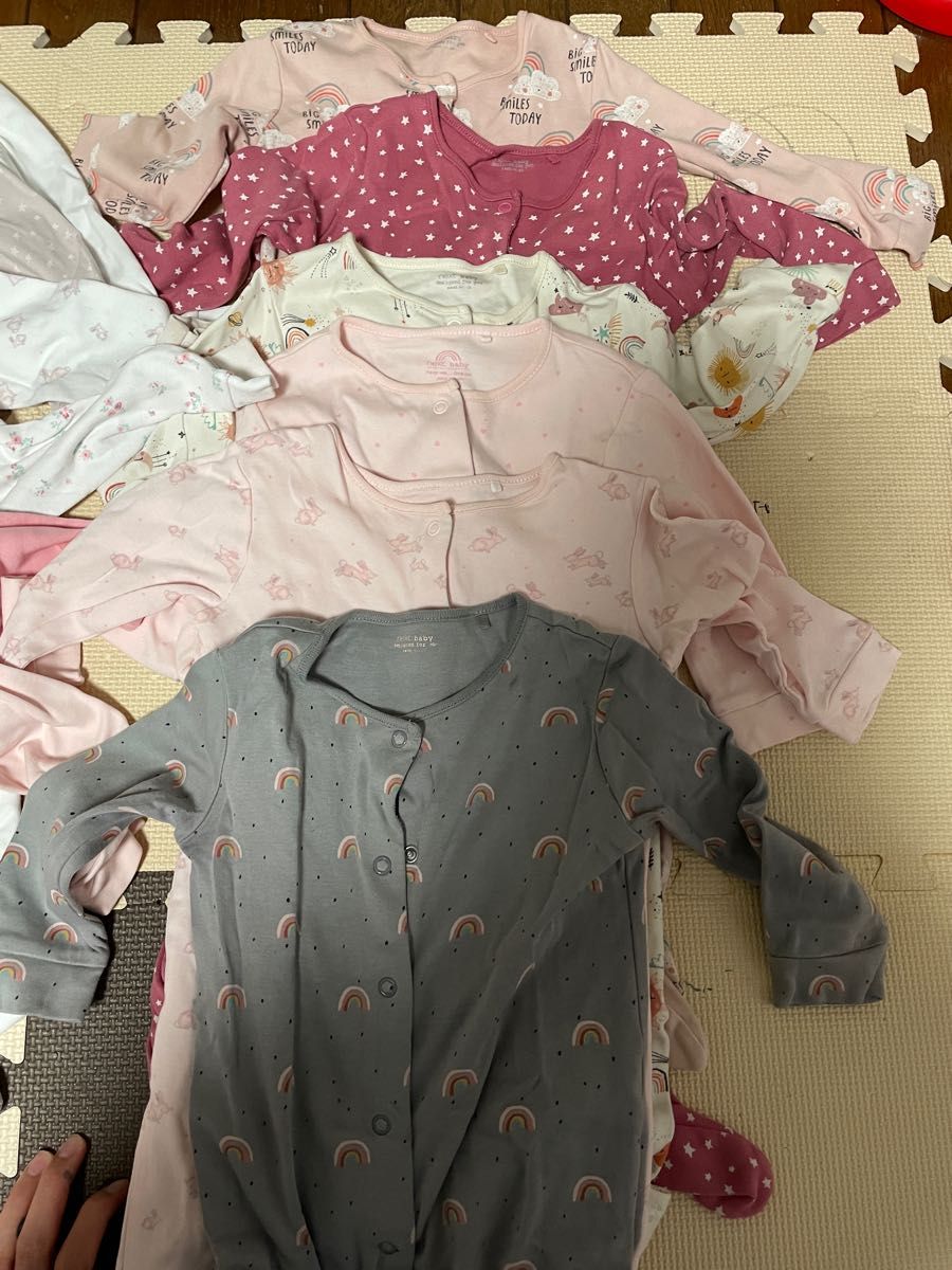 まとめて売り15枚70-80cm  9m-12m ロンパース ベビー服 ロンパース肌着