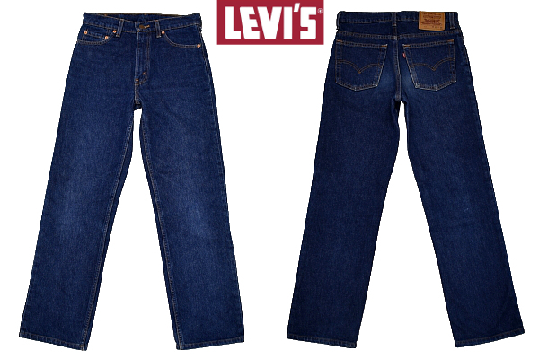 K-4075★超美品★Levi's リーバイス 515★1997年9月製造 90s アメリカ USA製 ヴィンテージ 濃紺デニム 赤ラベル ストレートジーンズ W-30