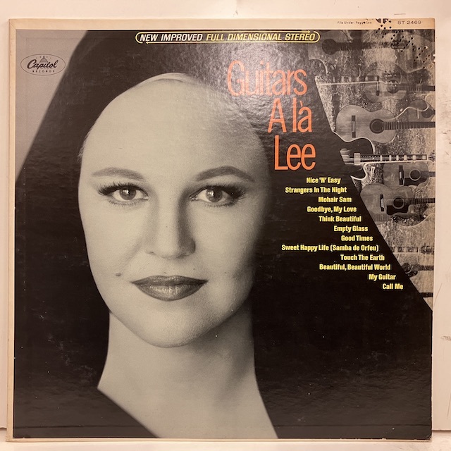 ●即決LP Peggy Lee / Guitar Ala Lee st2469 jv4452 米オリジナル ペギー・リー 艶無黒虹中央ロゴ、Stereo _画像1