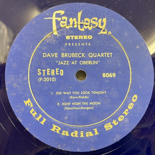 ●即決LP Dave Brubeck Quartet / Jazz At Oberlin 8069 j37025 米盤、青盤Dg Stereo デイヴ・ブルーベック _画像2