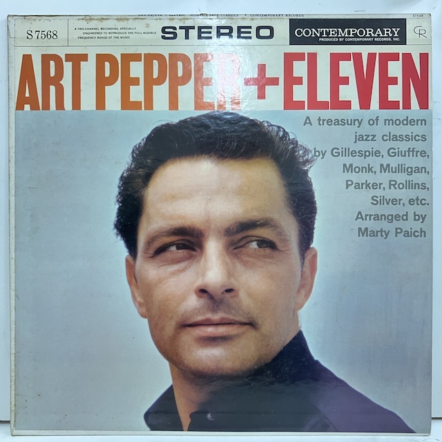 ○即決LP Art Pepper +Eleven s7568 j37111 米オリジナル、艶黒Dg Stereo アート・ペッパー 