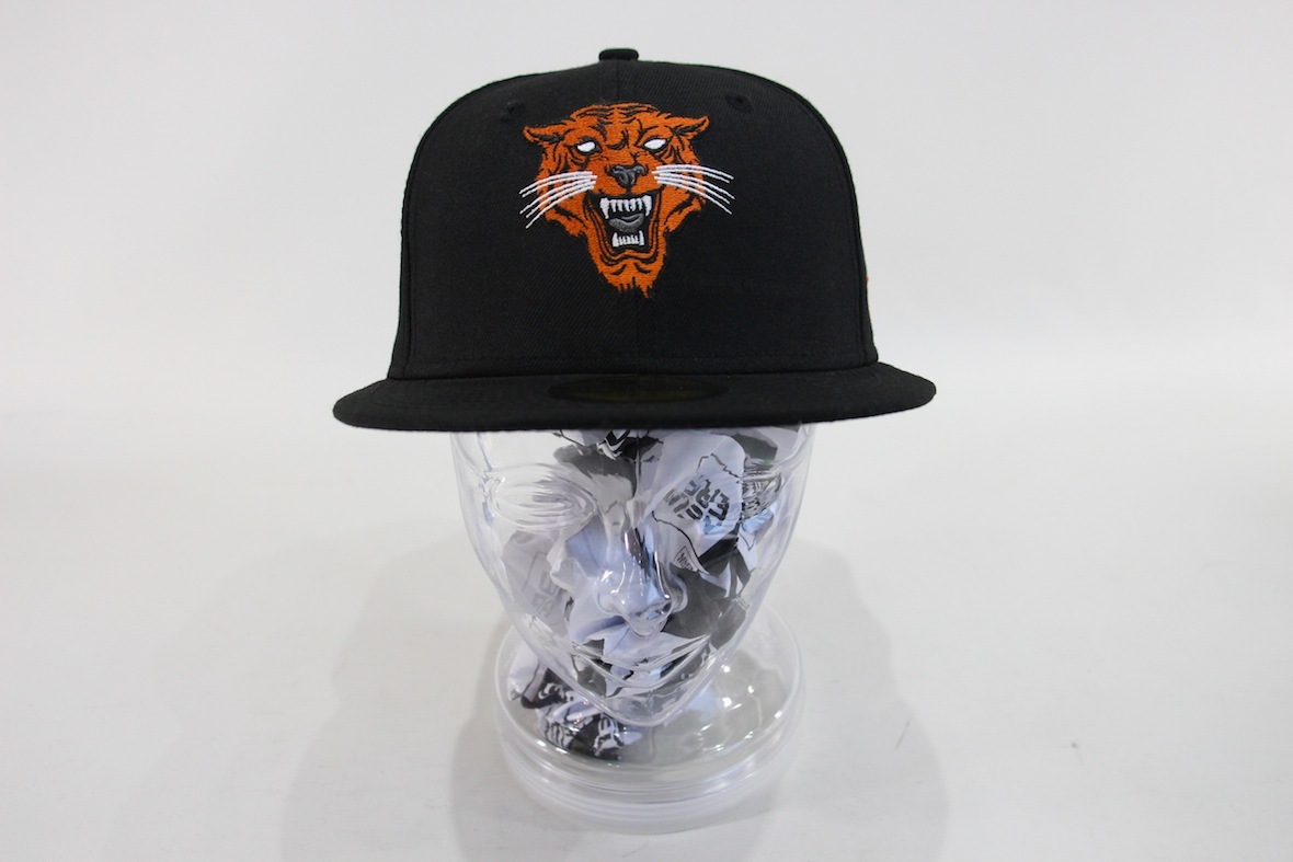 UNDERLAB SYSTEMS x NEW ERA 59FIFTY ベースボールキャップ 7 1/4 ブラック 黒 タイガー 虎 southbank skate アンダーラボ_画像2