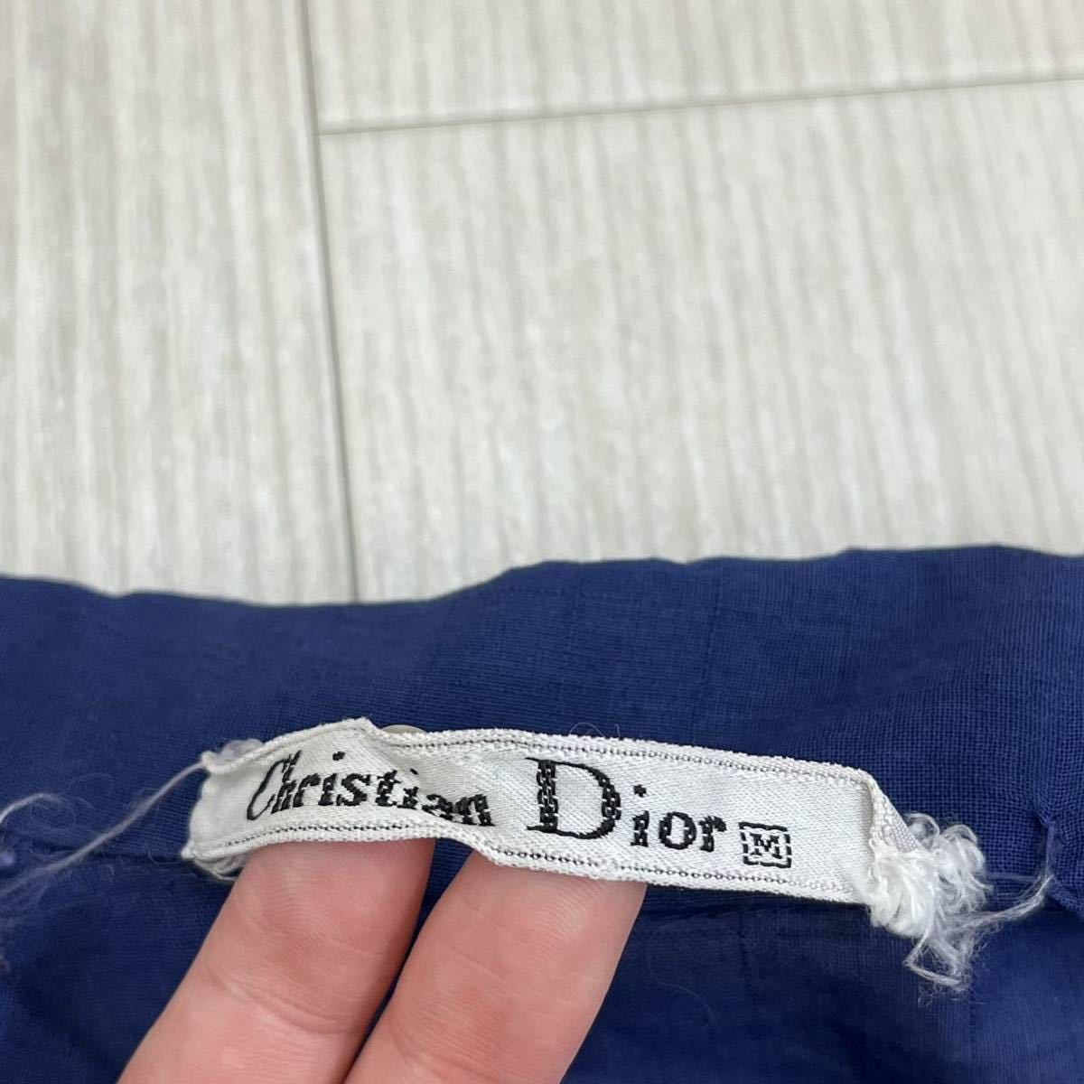 Christian Dior クリスチャン ディオール ヴィンテージ コットン ロゴ